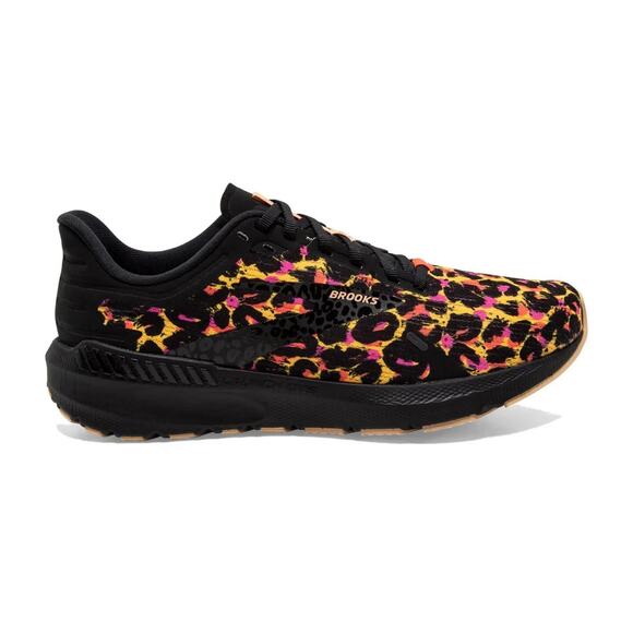 Brooks Shoes - Brooks Launch 9 Wild Women's Size 6.5 Running Shoes Cheetah Citrus/Coral/Black